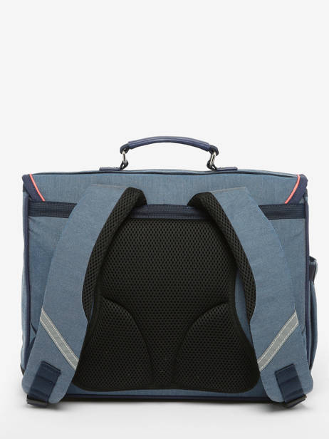 Boekentas 2 Compartimenten Caramel et cie Blauw fier GA ander zicht 4